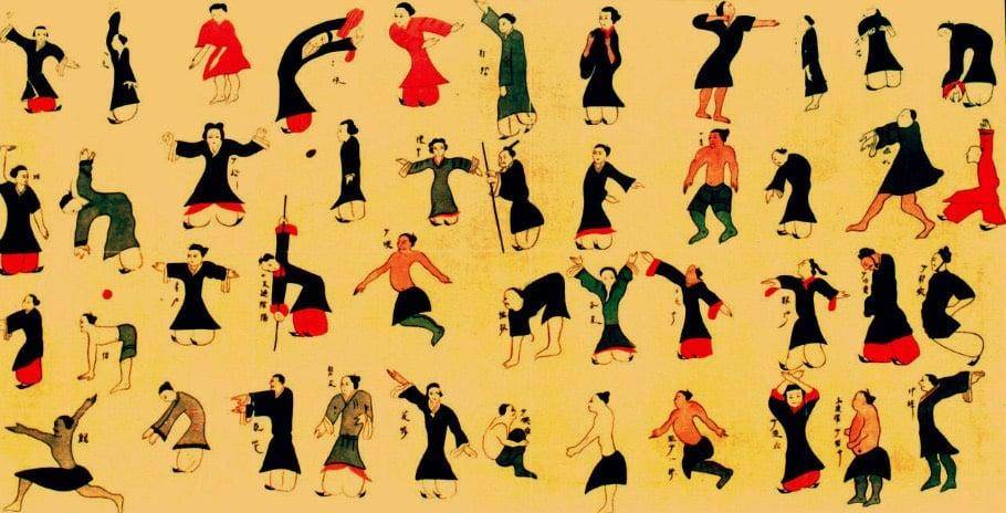 la bannière de Ma Wang Dui et les mouvements de Qi Gong